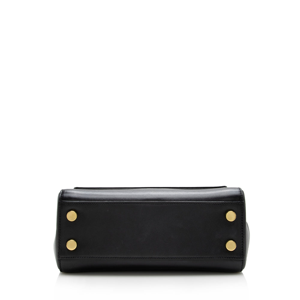 Saint Laurent Calfskin Moujik Small Satchel (SHF-16543)