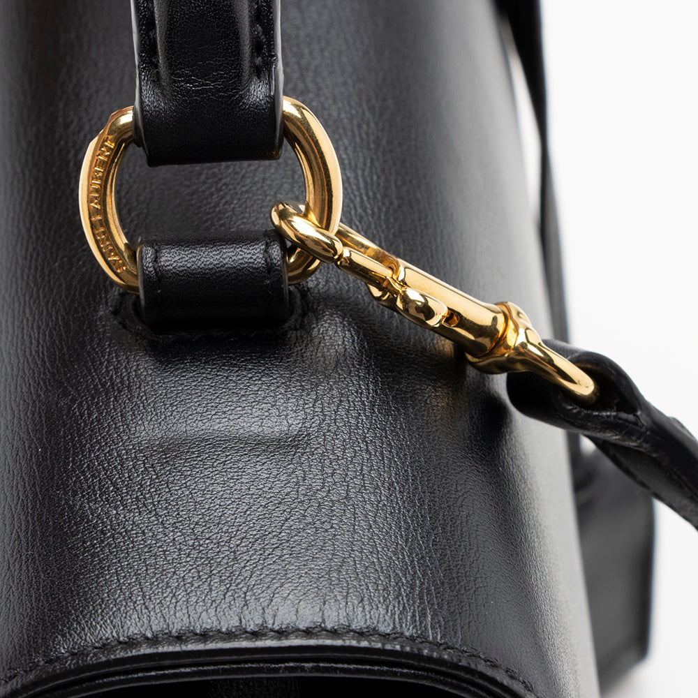 Saint Laurent Calfskin Moujik Small Satchel (SHF-16543)