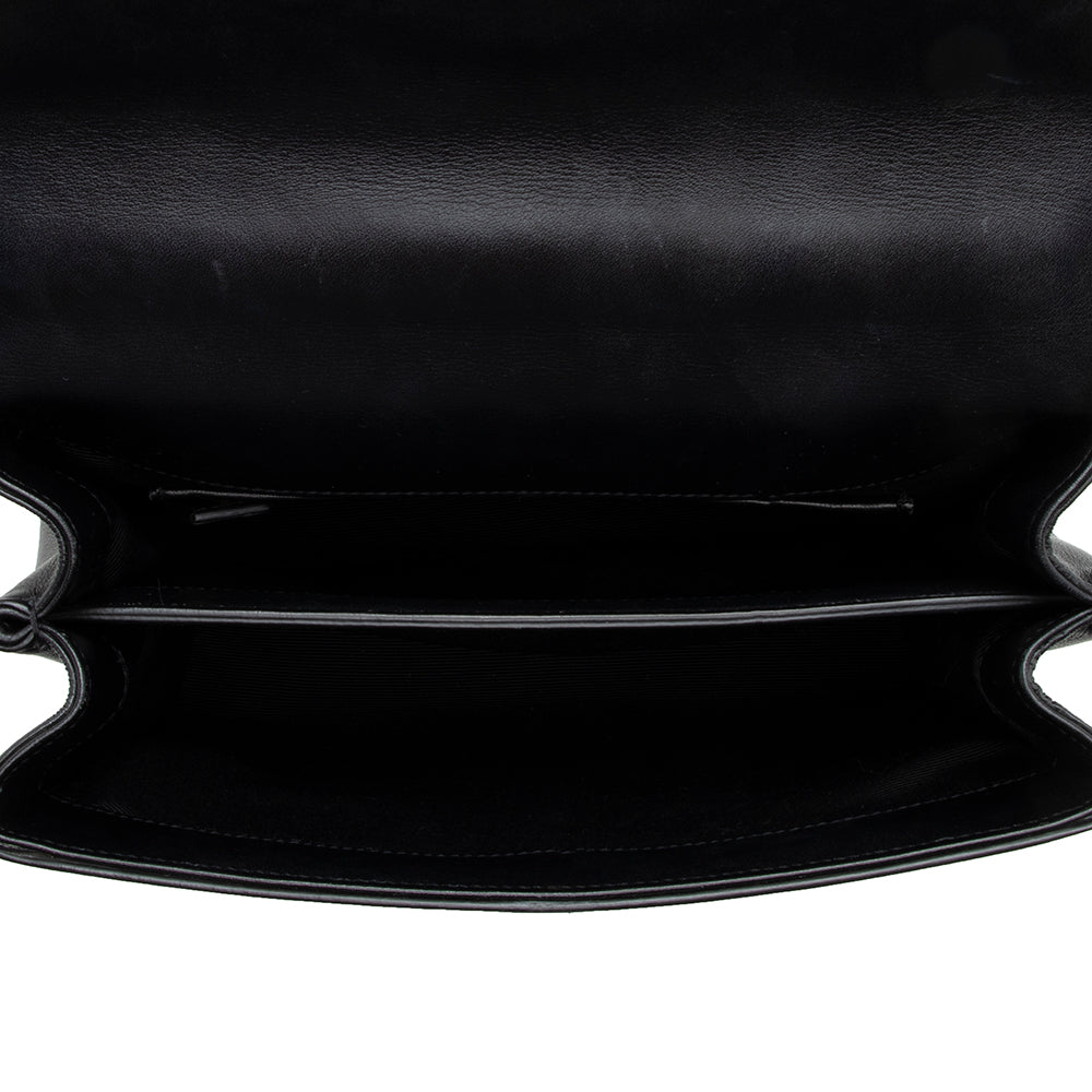 Saint Laurent Calfskin Moujik Small Satchel (SHF-16543)