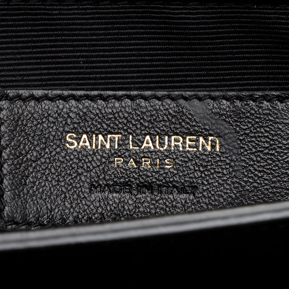 Saint Laurent Calfskin Moujik Small Satchel (SHF-16543)