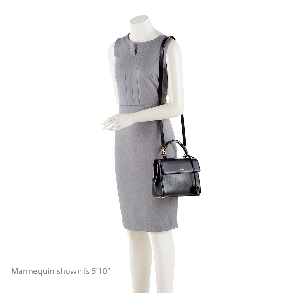 Saint Laurent Calfskin Moujik Small Satchel (SHF-16543)