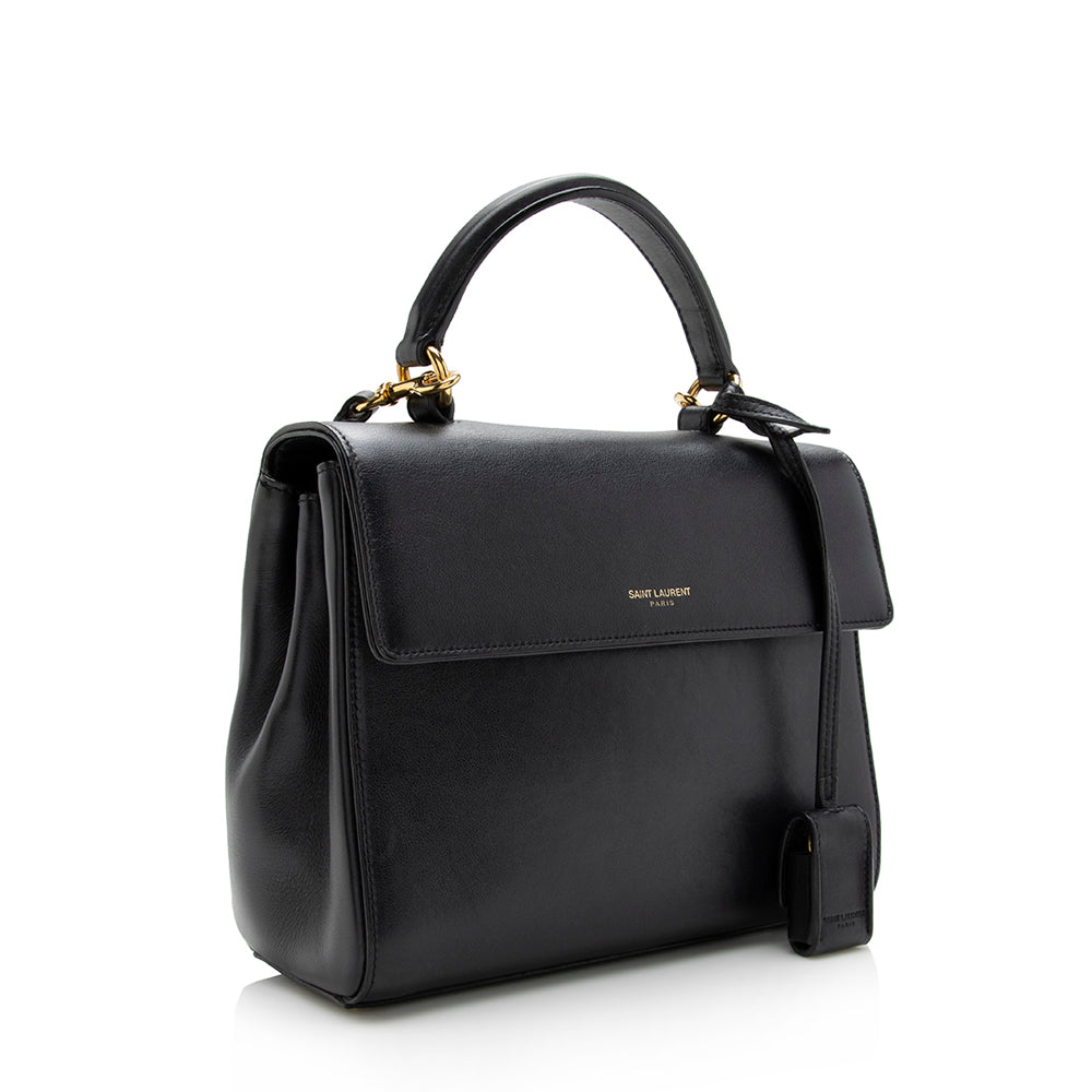 Saint Laurent Calfskin Moujik Small Satchel (SHF-16543)
