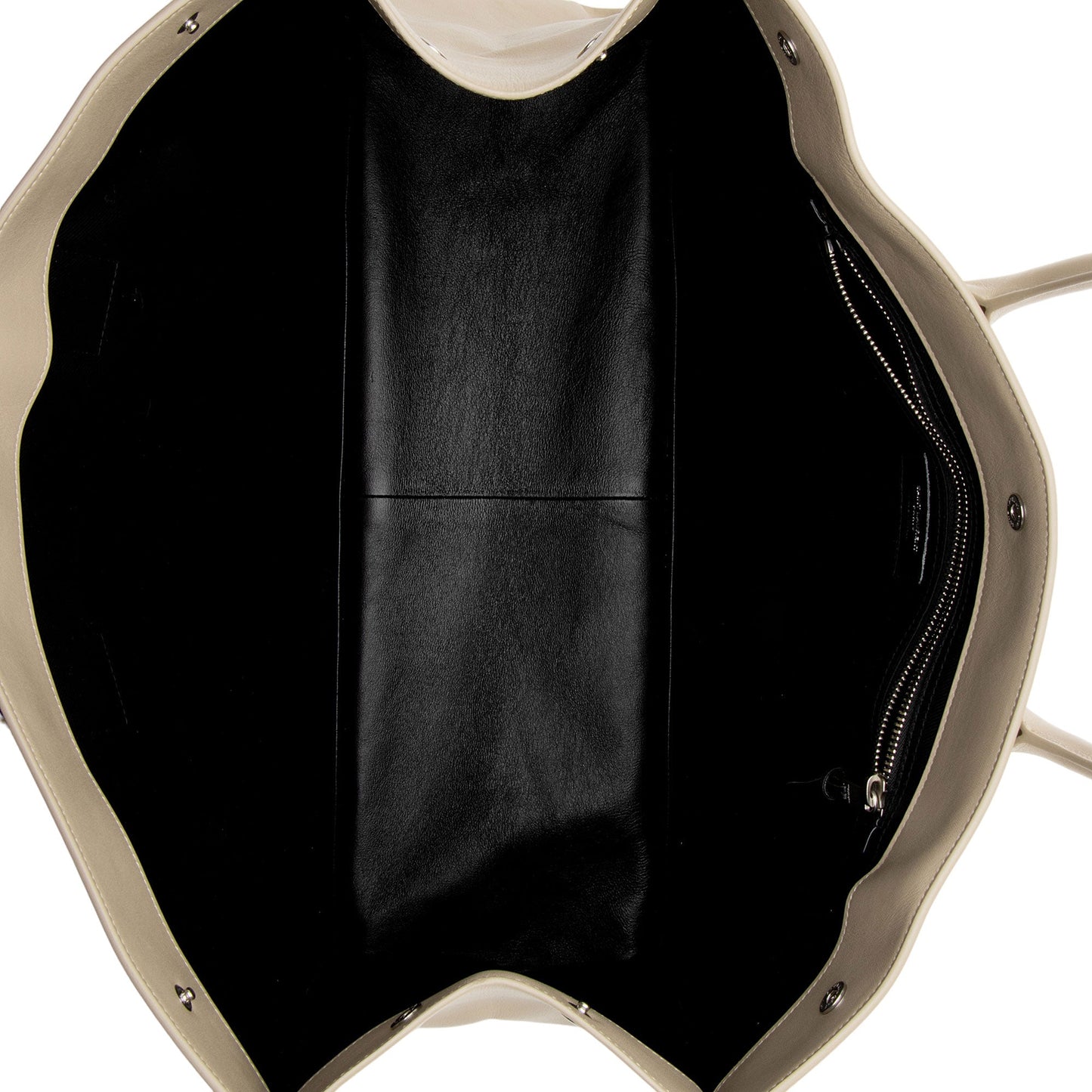 Saint Laurent Calfskin Rive Gauche Large Tote (SHF-Dugo0W)