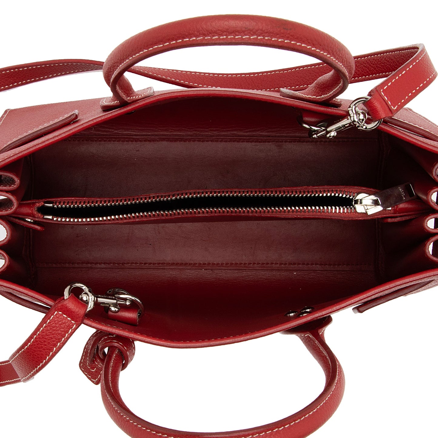 Saint Laurent Calfskin Sac De Jour Baby Tote (SHF-9fX2F7)