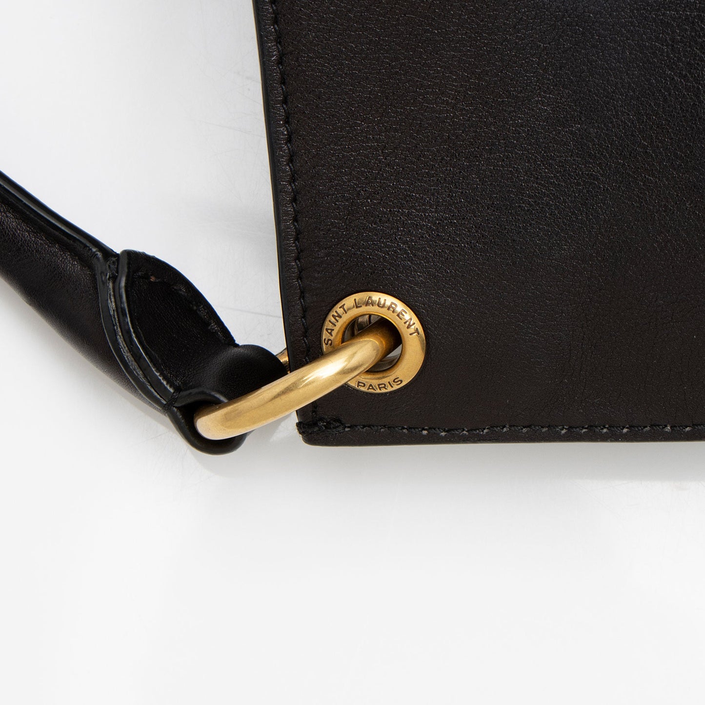 Saint Laurent Calfskin Tag Hobo (SHF-Kfbwfp)