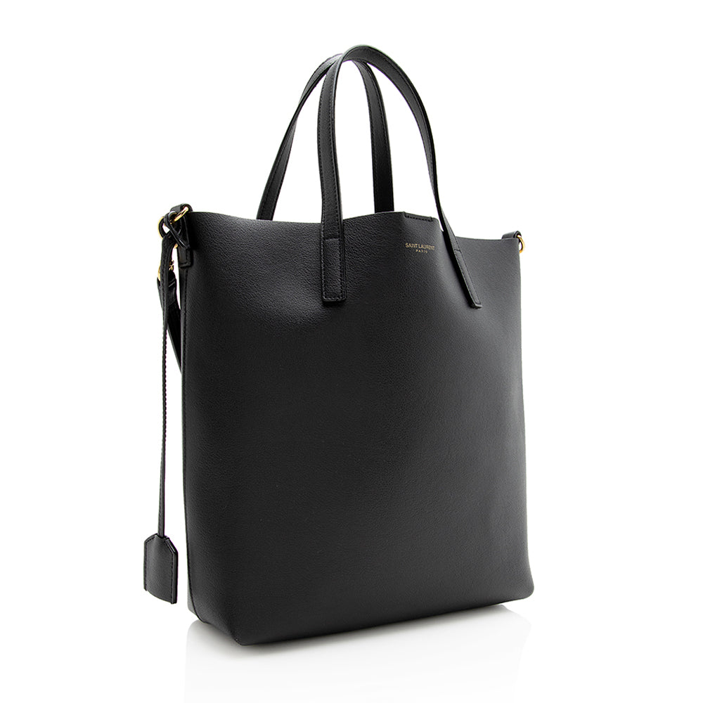 Saint Laurent Calfskin Toy Shopping Tote (SHF-21144)