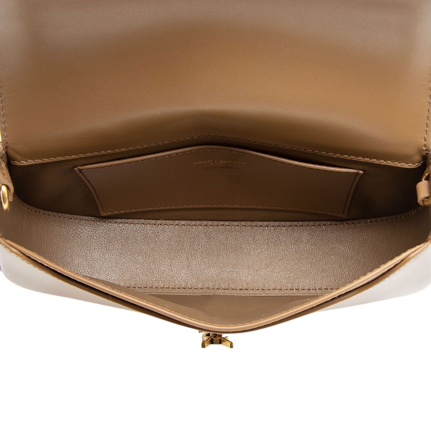 Saint Laurent Calfskin Voltaire Mini Shoulder Bag (SHF-BQWbaX)