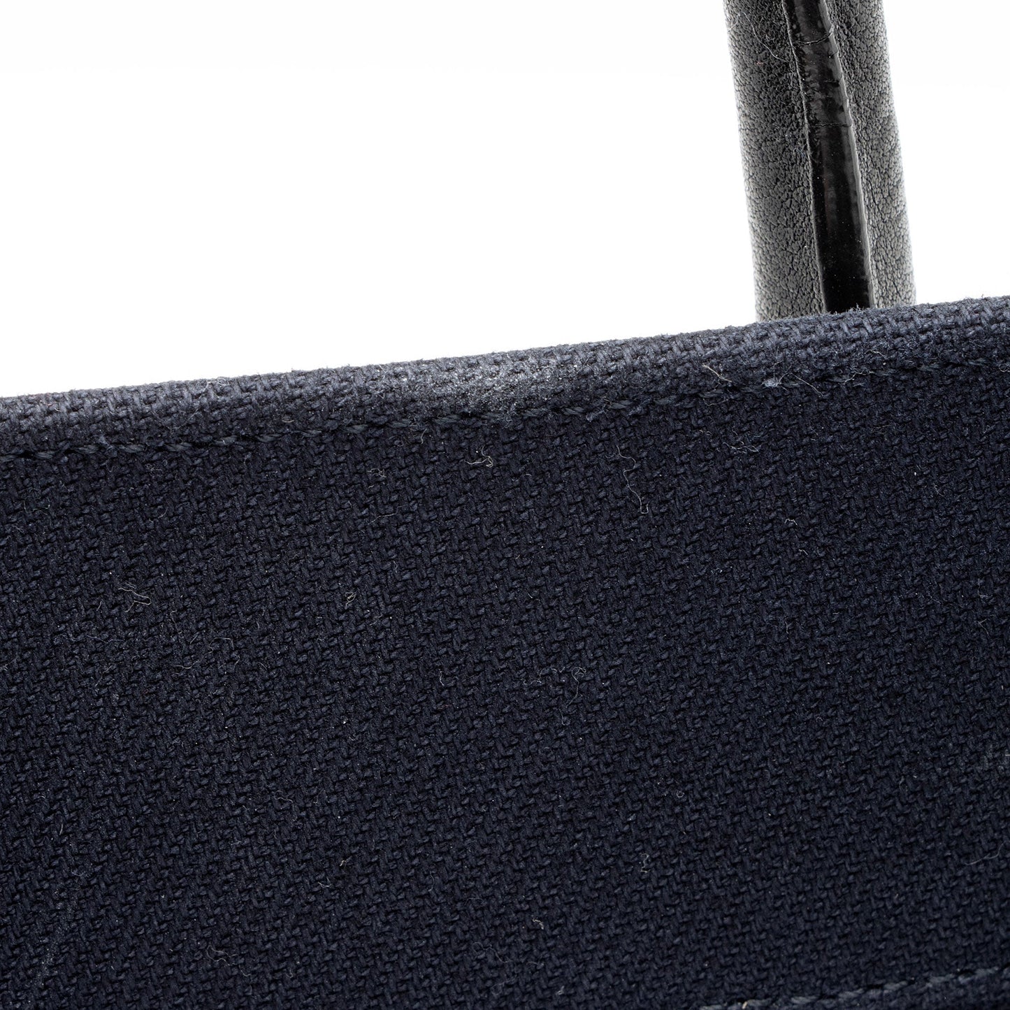 Saint Laurent Canvas Calfskin Rive Gauche Large Tote