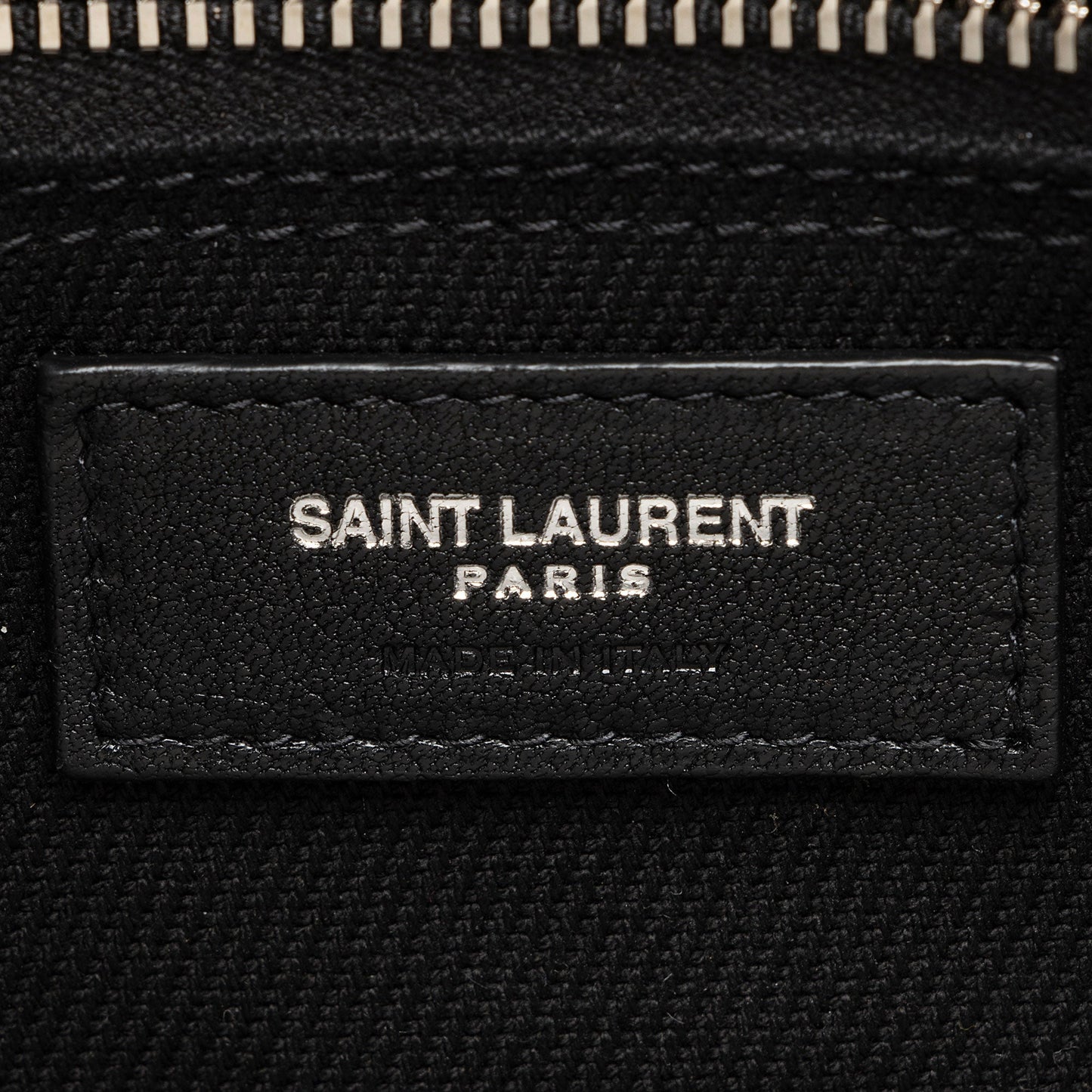 Saint Laurent Linen Calfskin Rive Gauche N/S Tote