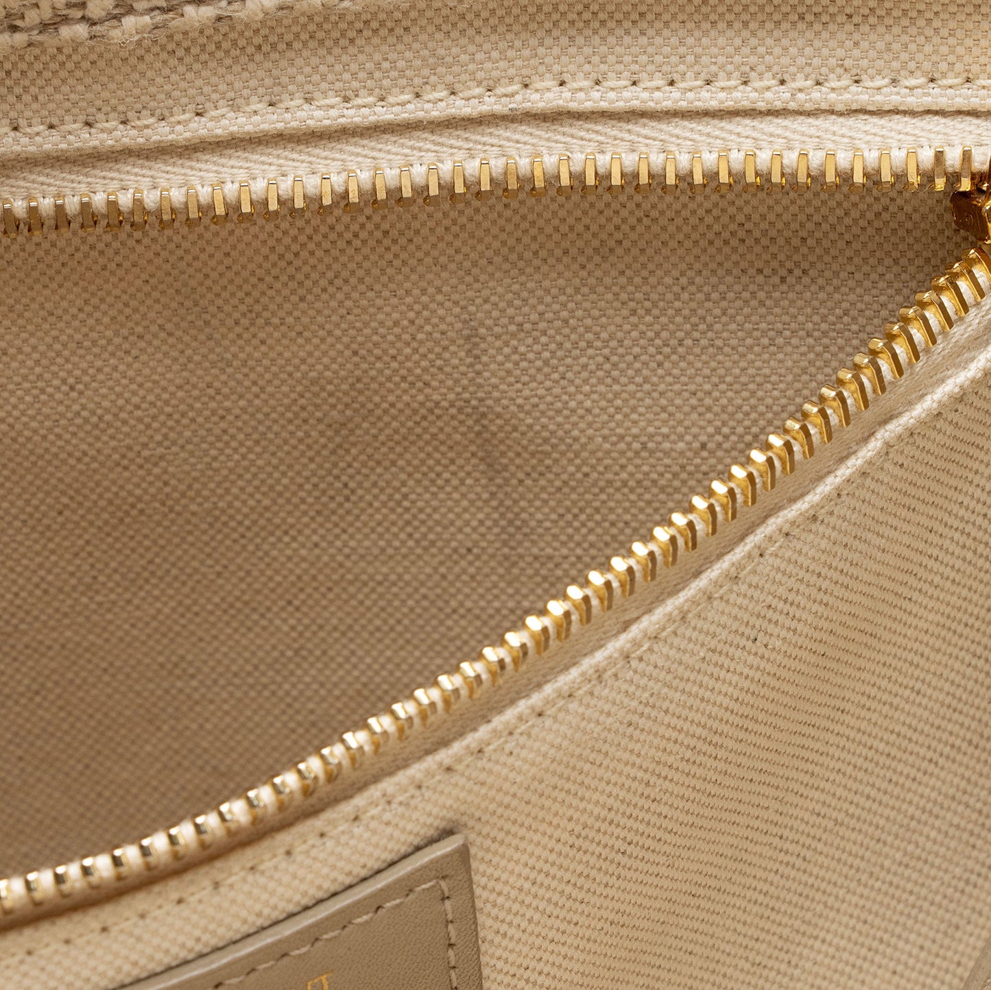Saint Laurent Canvas Calfskin Rive Gauche Small Tote (SHF-GiWJT4)