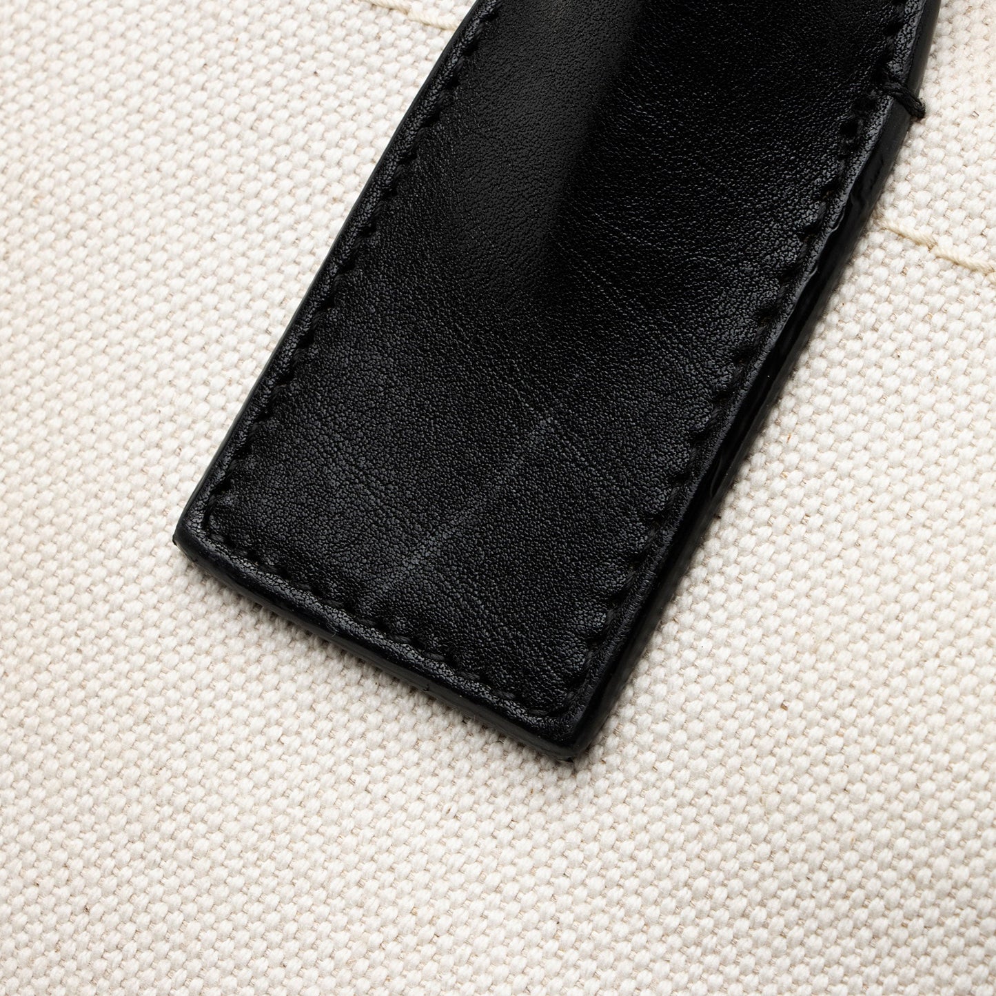 Saint Laurent Canvas Calfskin Rive Gauche Small Tote