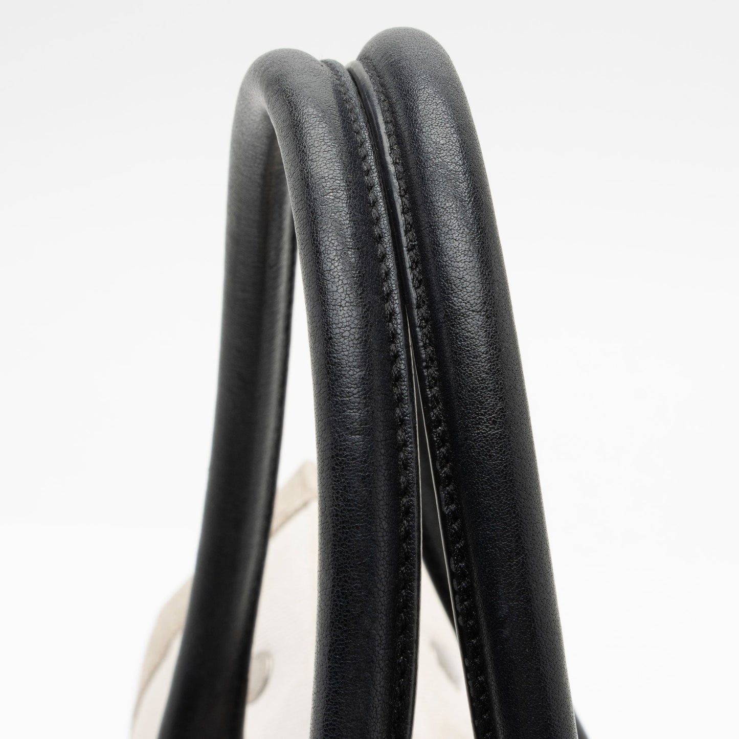 Saint Laurent Canvas Calfskin Rive Gauche Small Tote