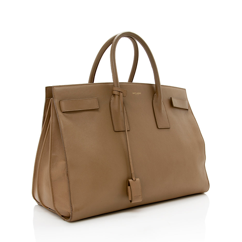 Saint Laurent Classic Calfskin Large Sac De Jour Tote - FINAL SALE (SHF-15261)