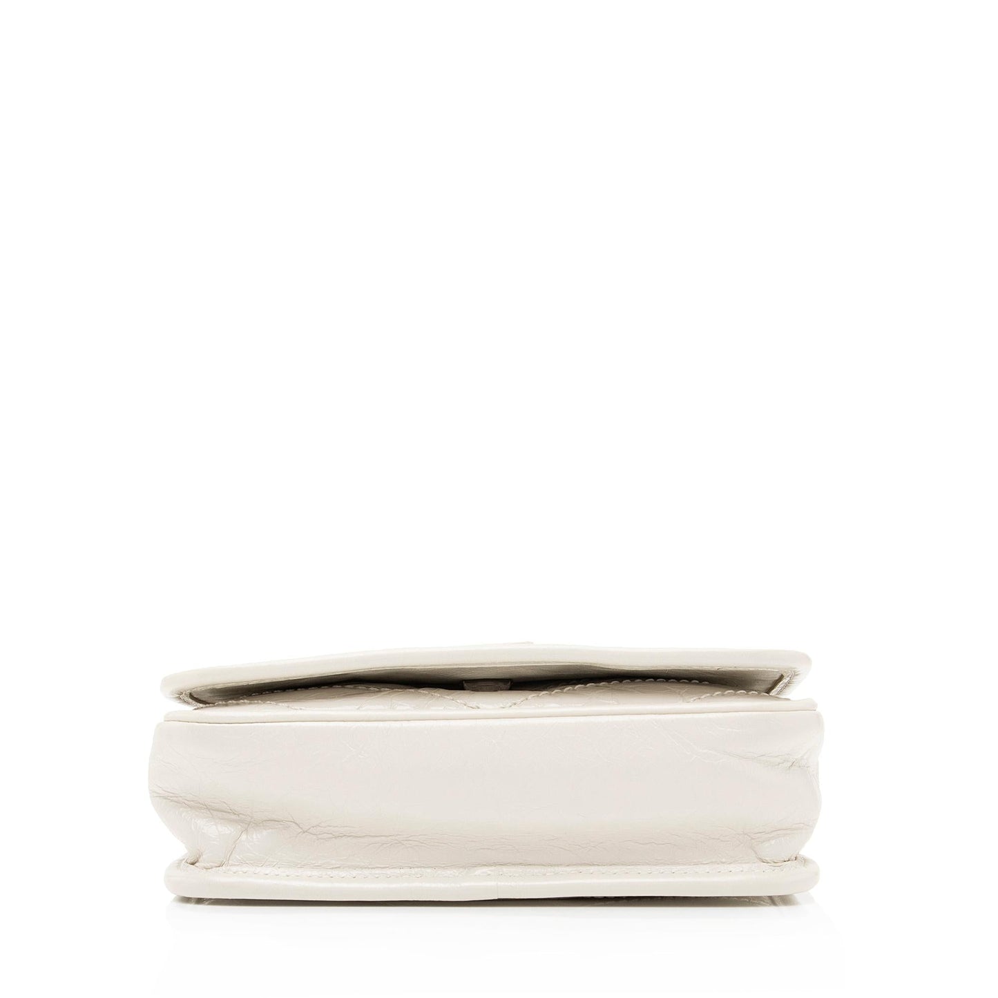 Saint Laurent Crinkled Calfskin Monogram Niki Chain Wallet (SHF-23686)