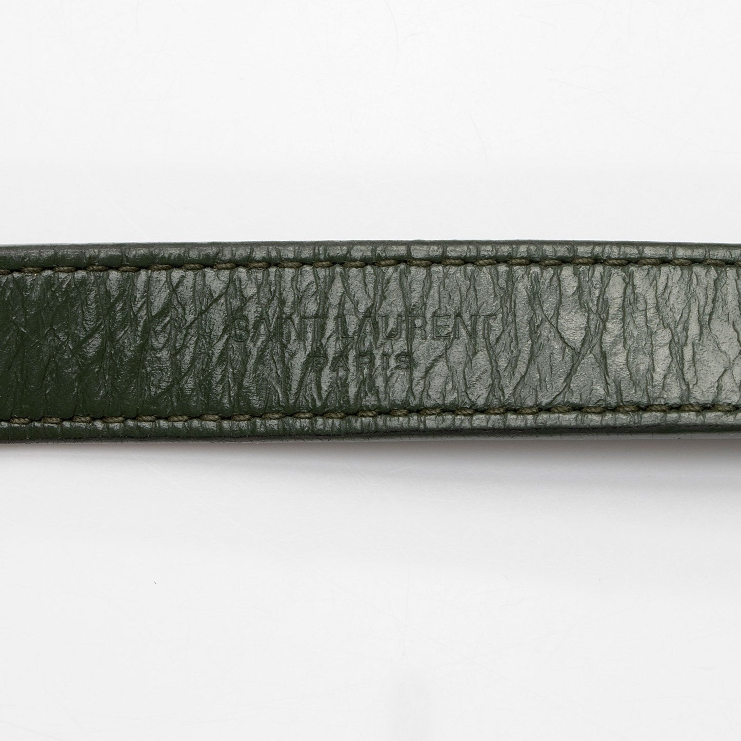 Saint Laurent Crinkled Calfskin Monogram Niki Chain Wallet (SHF-w5uFiz)