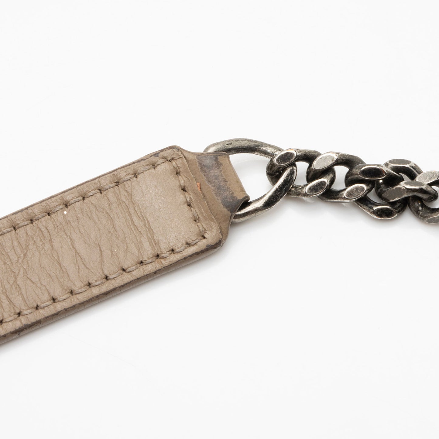 Saint Laurent Crinkled Calfskin Monogram Niki Chain Wallet (SHF-afCOLO)