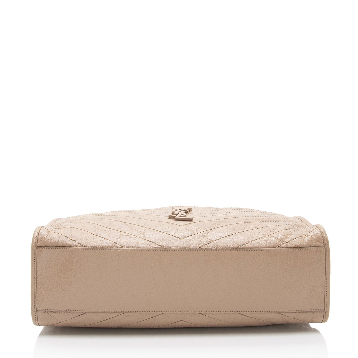 Saint Laurent Crinkled Calfskin Monogram Niki Large Shopping Tote (SHF-XeDWwD)