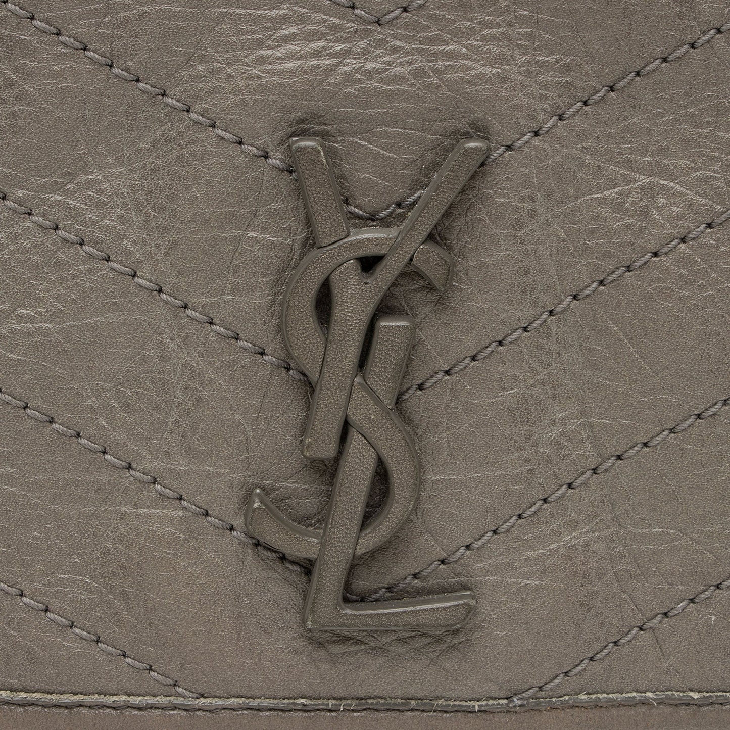 Saint Laurent Crinkled Calfskin Monogram Niki Medium Shoulder Bag (SHF-BbD05y)