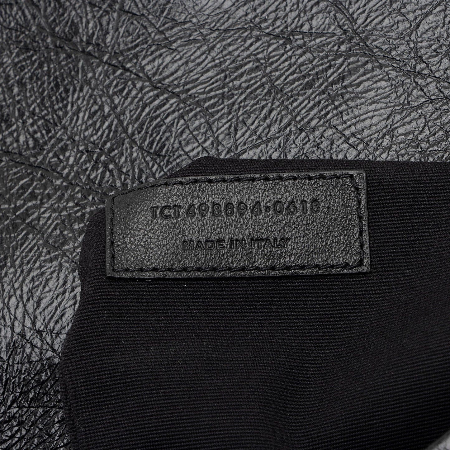 Saint Laurent Crinkled Calfskin Monogram Niki Medium Shoulder Bag