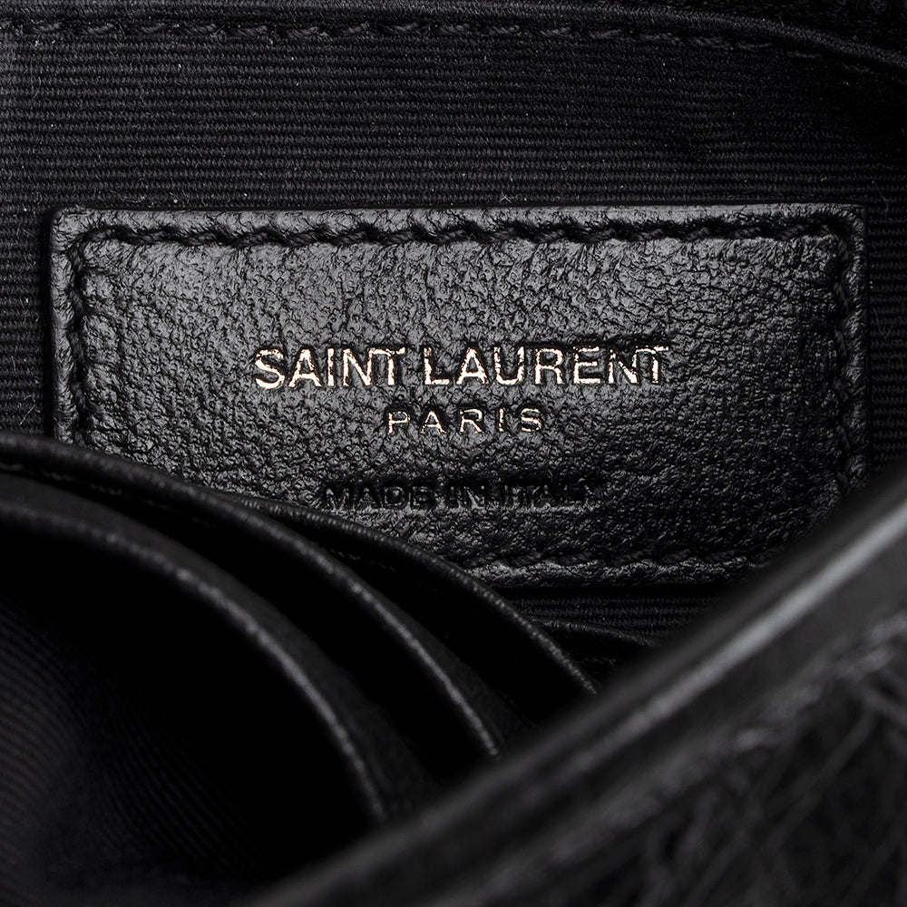 Saint Laurent Crinkled Calfskin Niki Chain Wallet (SHF-21363)