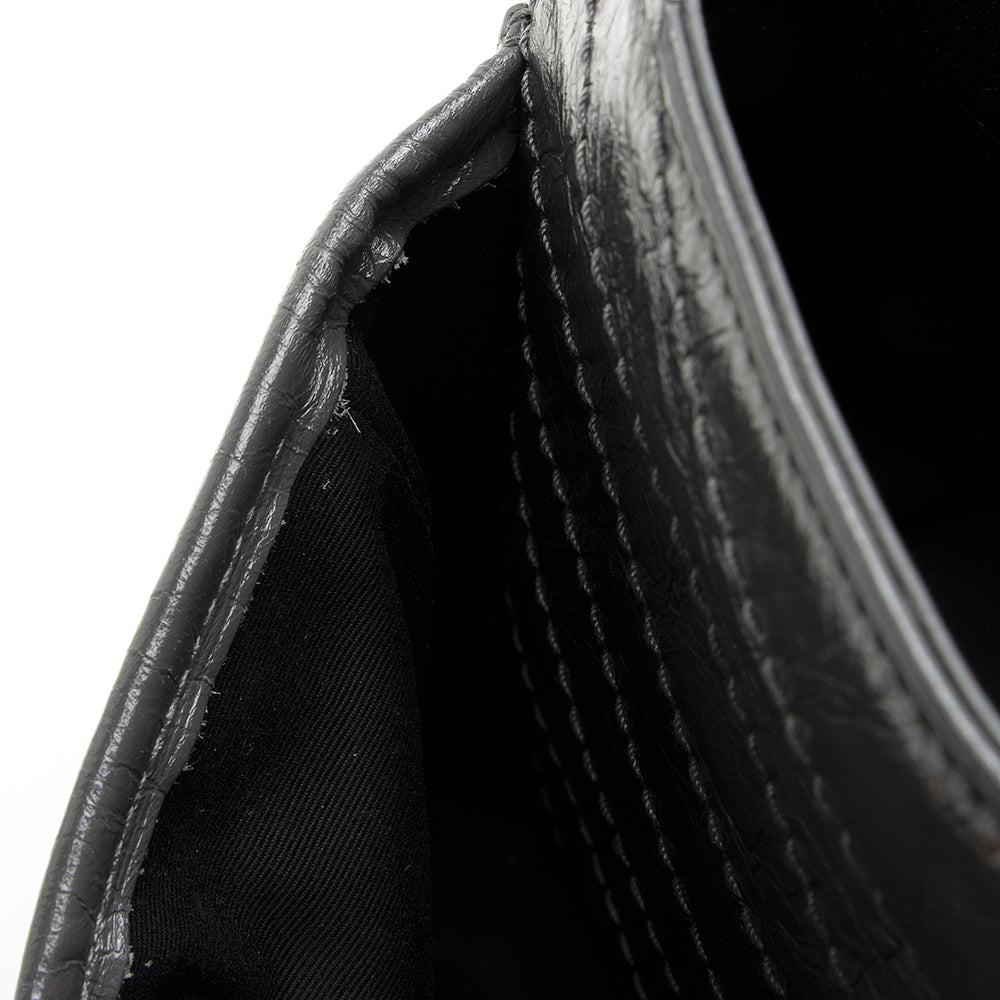 Saint Laurent Crinkled Calfskin Niki Medium Shoulder Bag (SHF-20293)