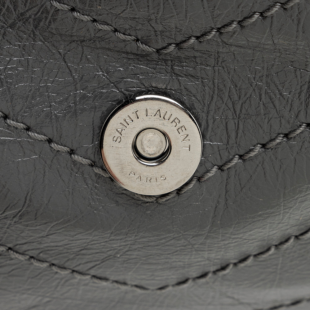 Saint Laurent Crinkled Calfskin Niki Medium Shoulder Bag (SHF-20293)