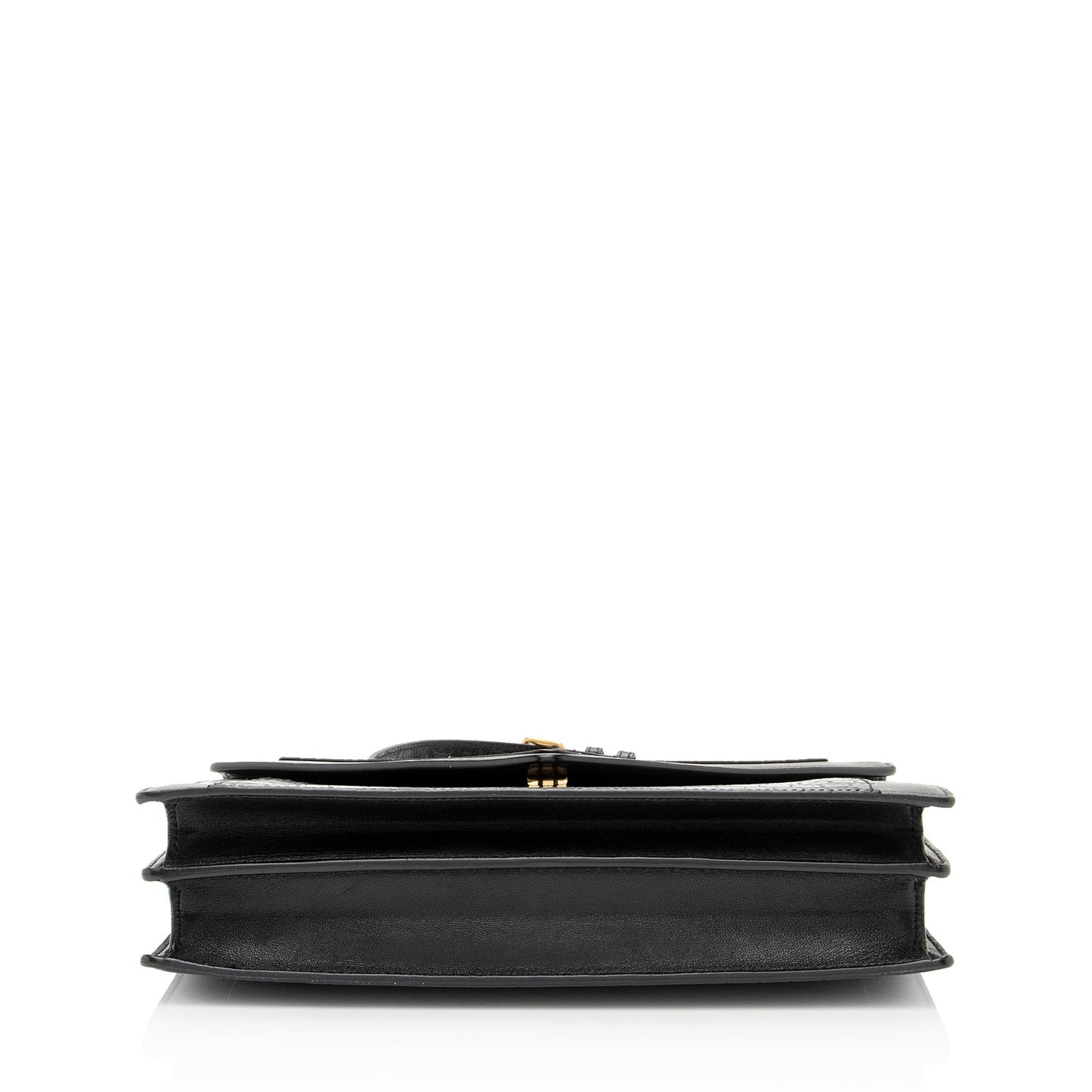 Saint Laurent Croc Embossed Calfskin Monogram Gaby Shoulder Bag (SHF-EAdNMt)