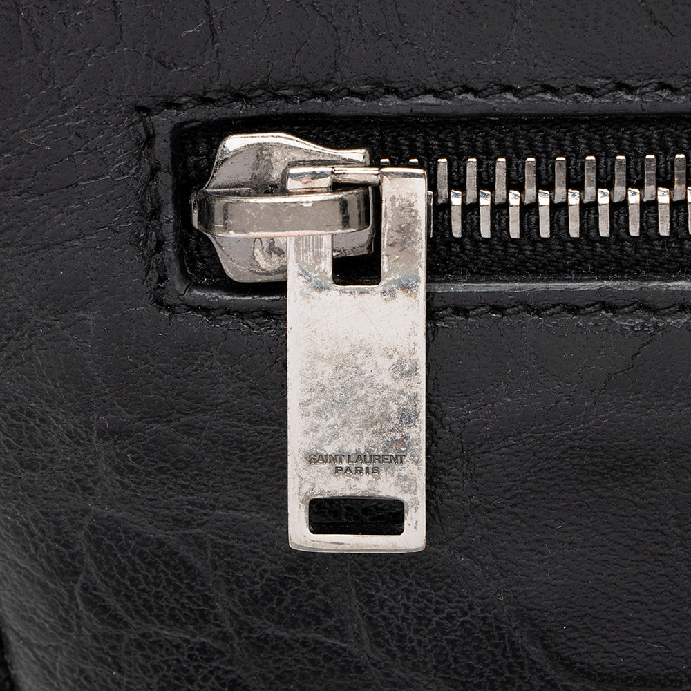 Saint Laurent Croc Embossed Calfskin West Hollywood Flap Bag (SHF-19064)