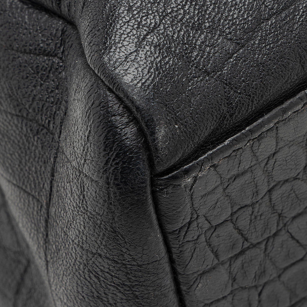 Saint Laurent Croc Embossed Calfskin West Hollywood Flap Bag (SHF-19064)