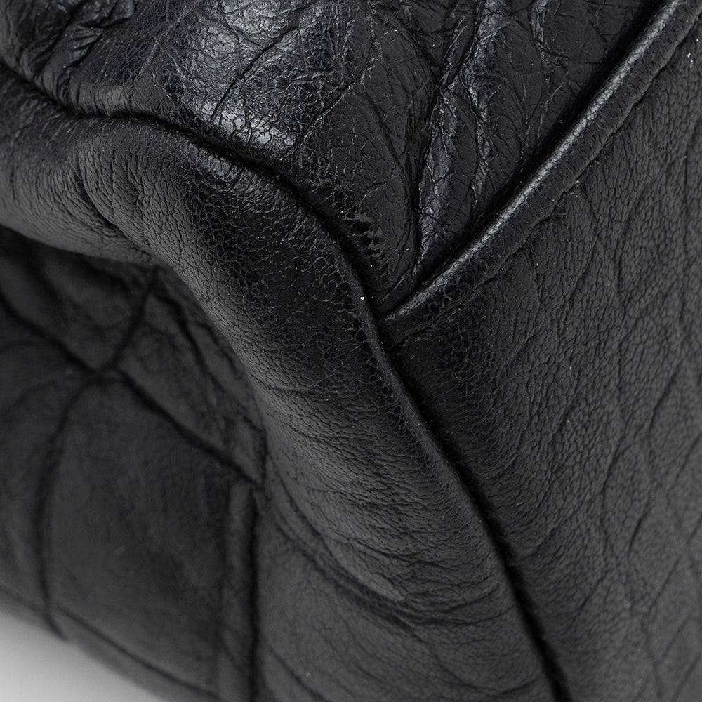 Saint Laurent Croc Embossed Calfskin West Hollywood Shoulder Bag (SHF-18311)