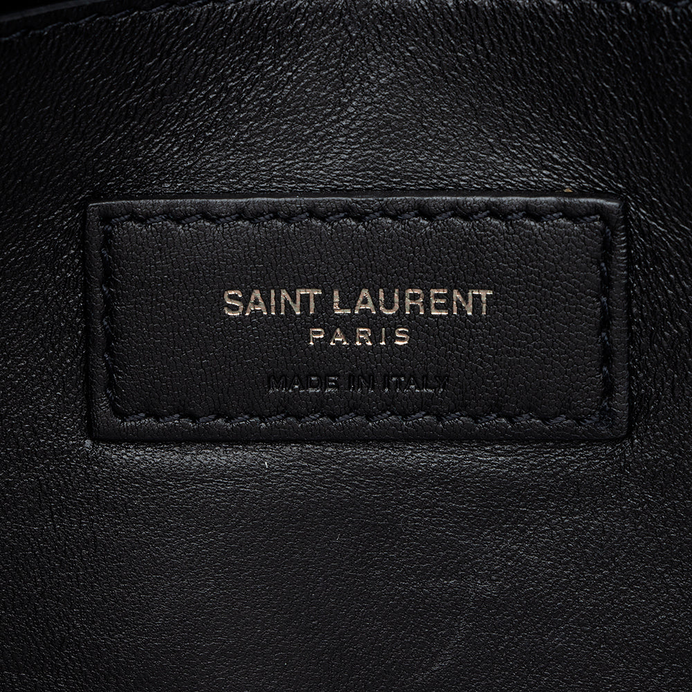 Saint Laurent Croc Embossed Calfskin West Hollywood Shoulder Bag (SHF-18311)
