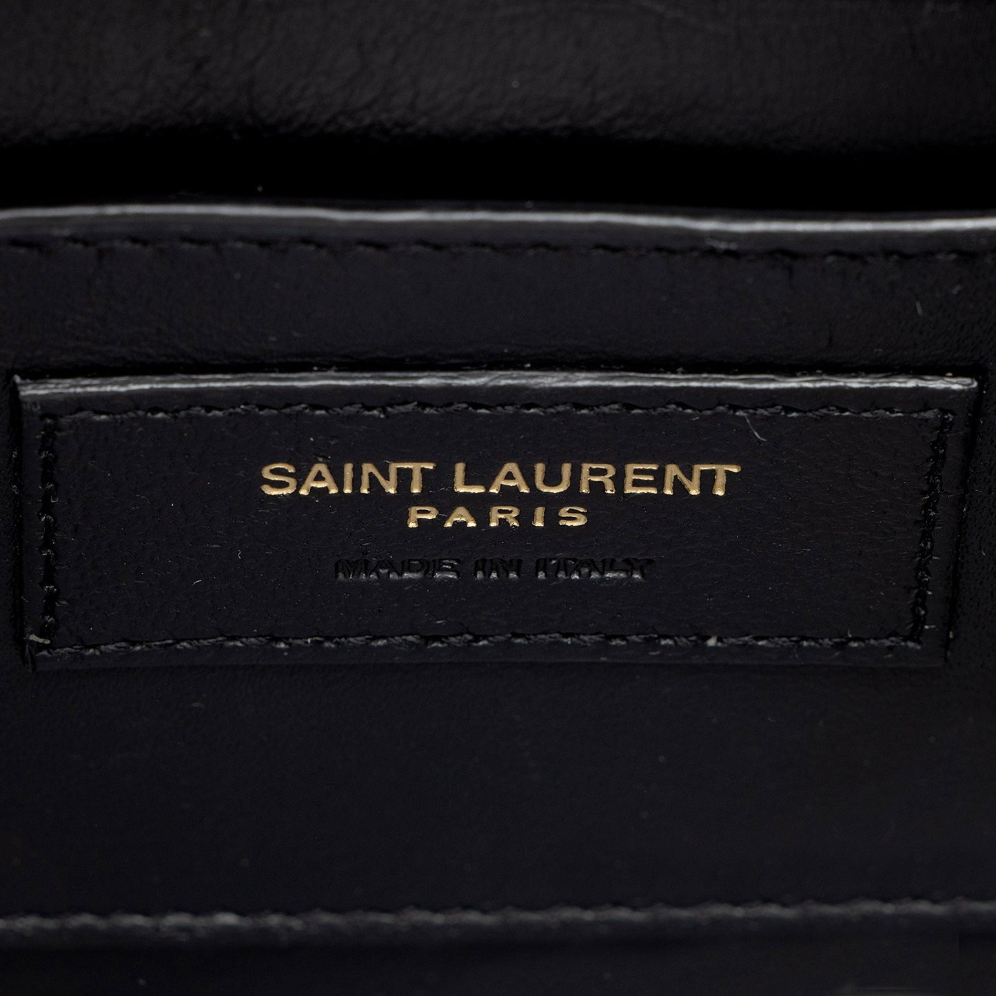 Saint Laurent Croc Embossed Leather Monogram Cassandra Mini Top Handle