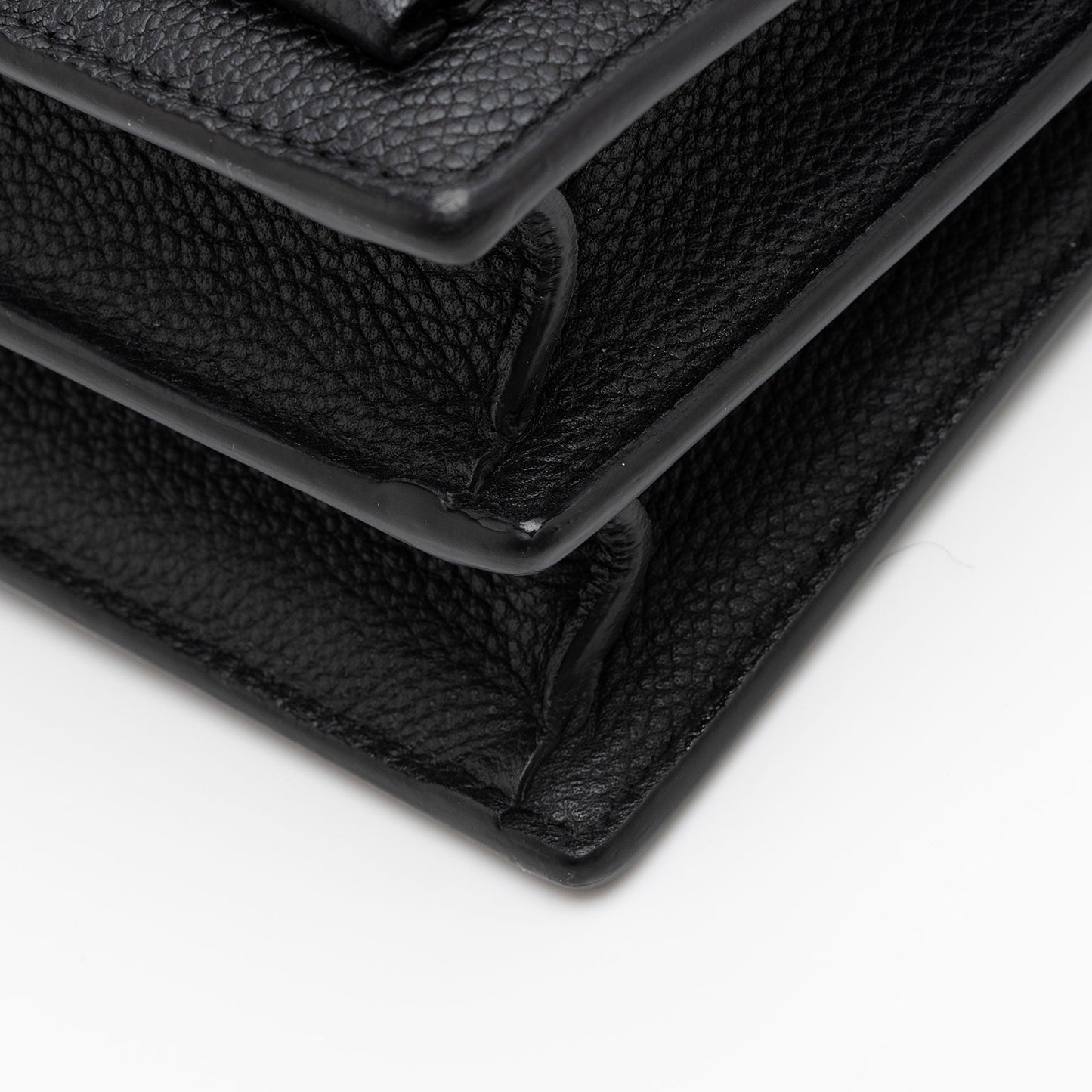 Saint Laurent Grained Calfskin Monogram Sunset Medium Shoulder Bag (SHF-NWQ0FK)