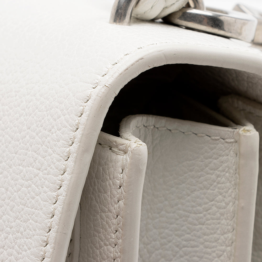 Saint Laurent Grained Calfskin Sunset Medium Shoulder Bag (SHF-15994)