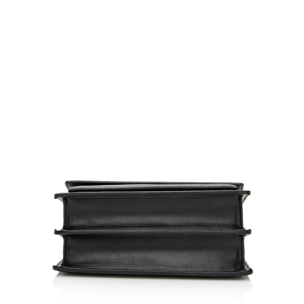 Saint Laurent Grained Calfskin Sunset Medium Shoulder Bag (SHF-21985)