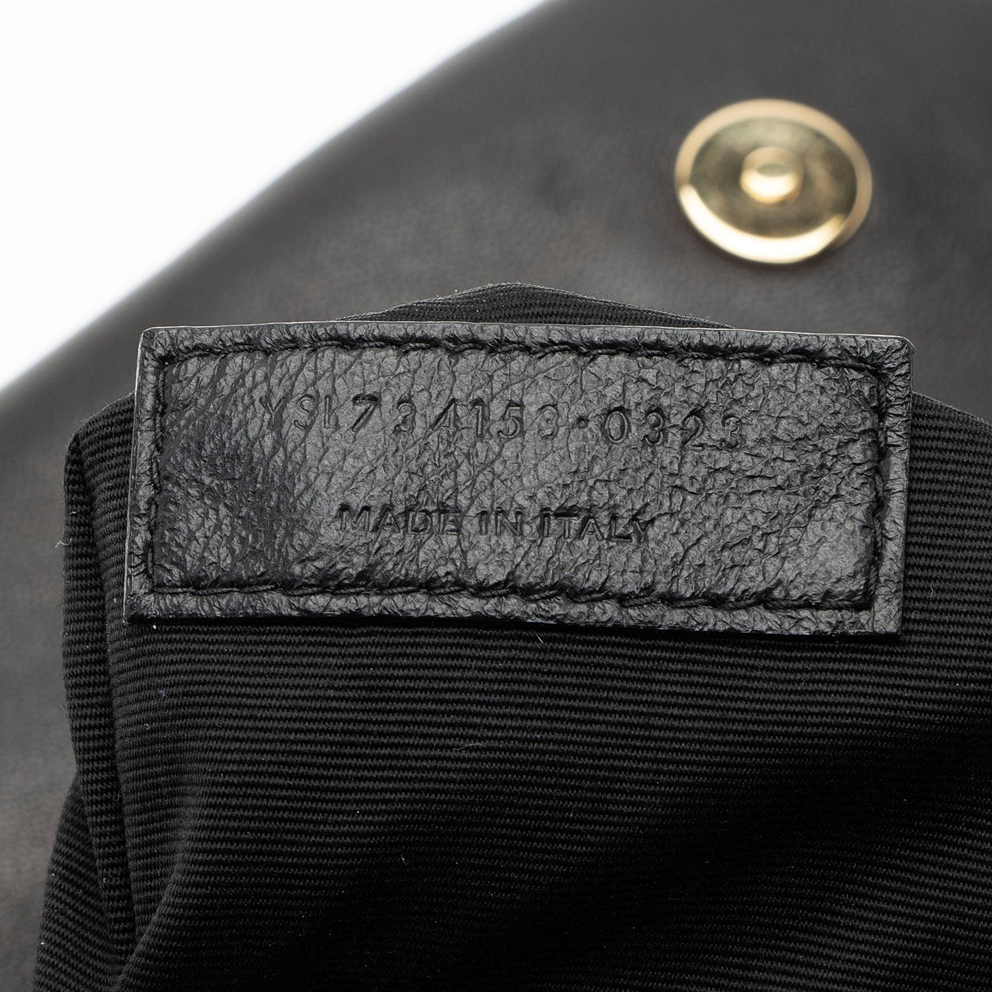 Saint Laurent Lambskin Monogram Calypso Small Shoulder Bag