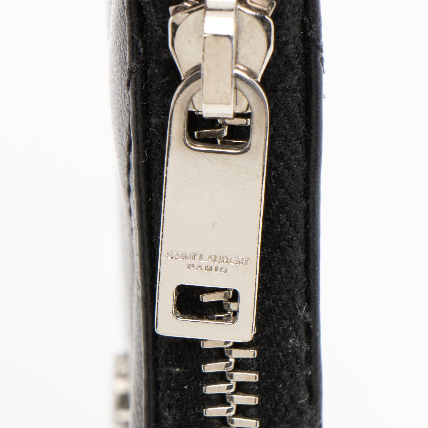 Saint Laurent Lambskin Monogram Cassandre Key Pouch