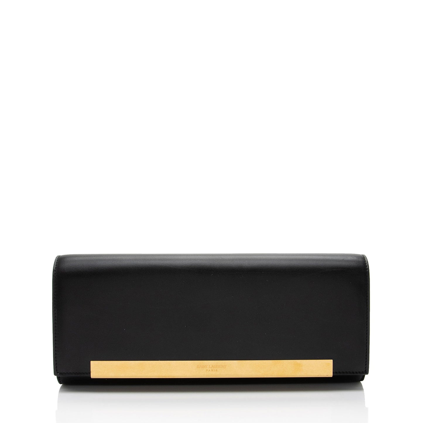 Saint Laurent Leather Lutetia Flap Clutch - FINAL SALE