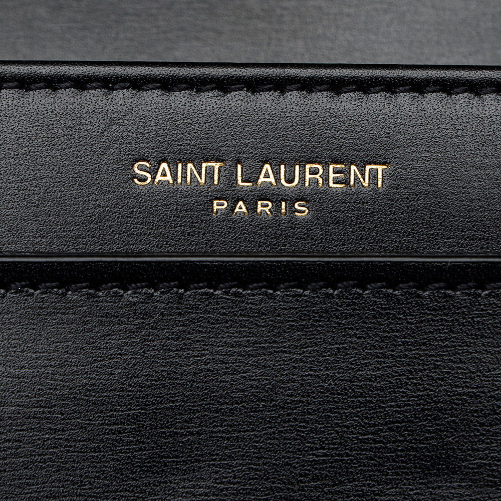 Saint Laurent Calfskin Monogram Solferino Medium Shoulder Bag (SHF-17564)