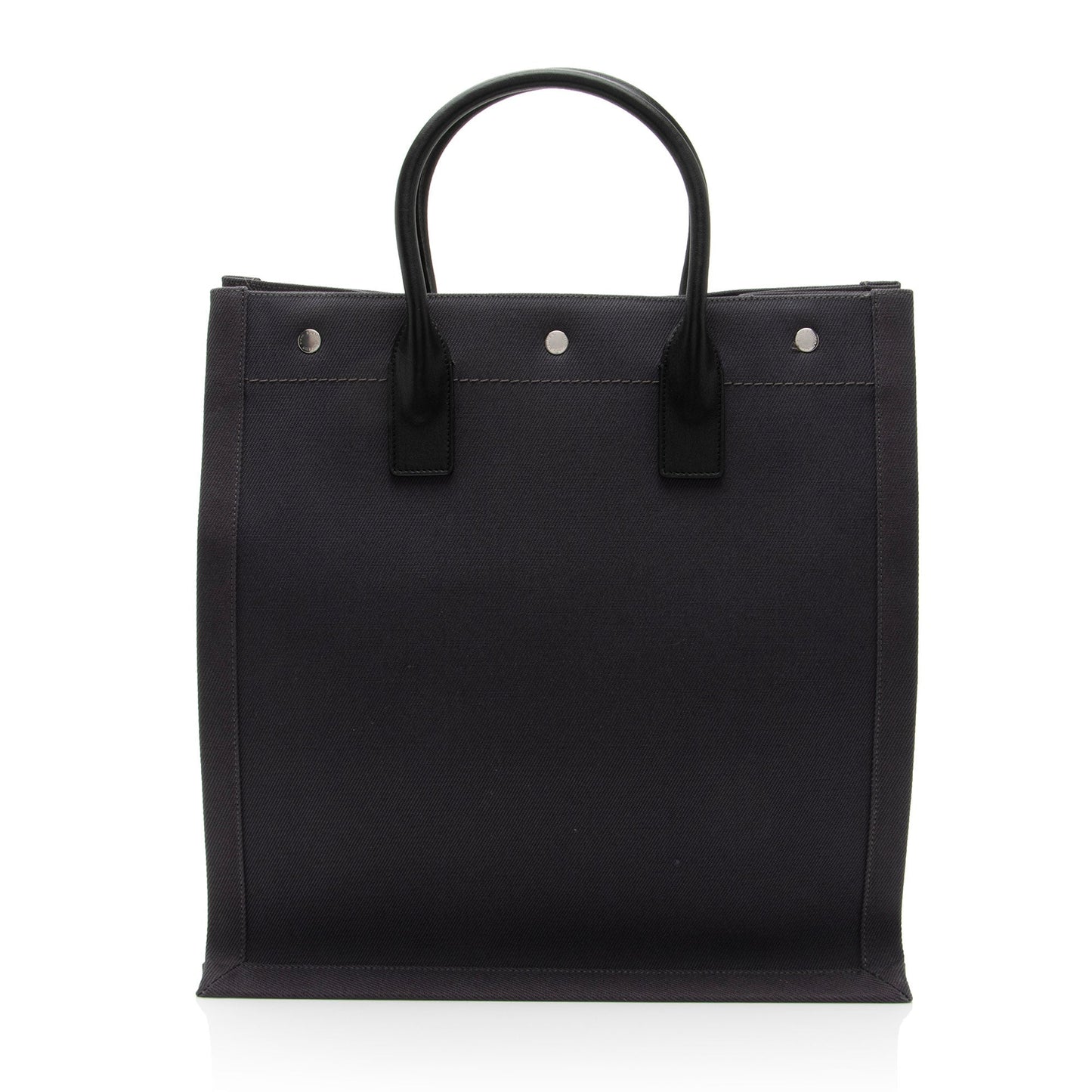 Saint Laurent Linen Calfskin Rive Gauche N/S Tote (SHF-s008io)