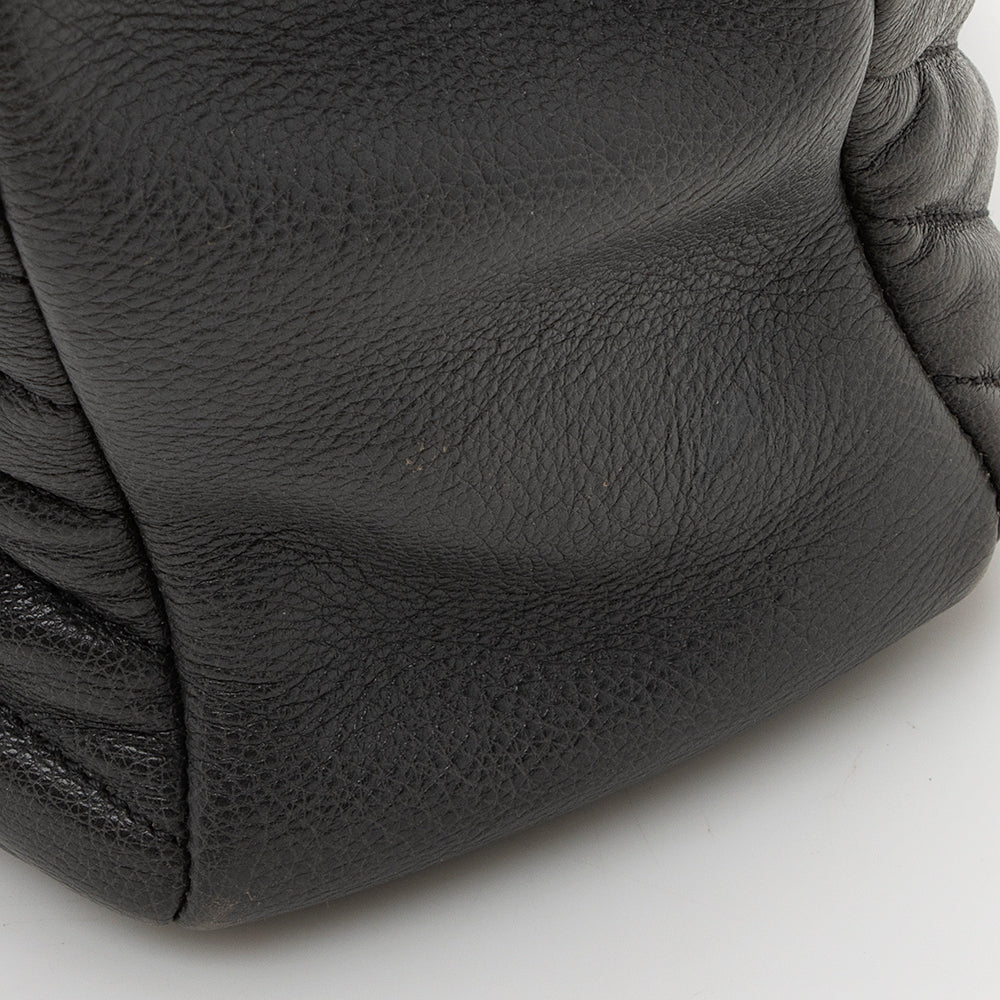 Saint Laurent Matelasse Calfskin Monogram College Large Shoulder Bag (SHF-19382)