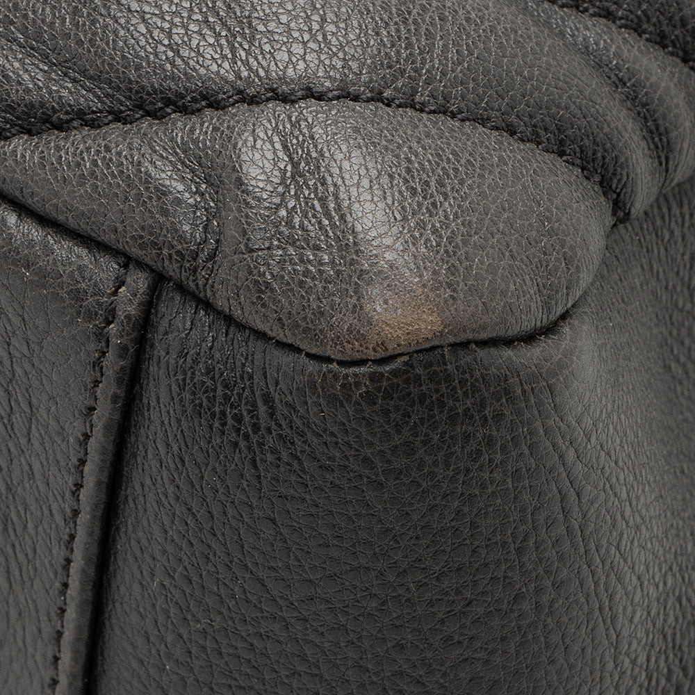 Saint Laurent Matelasse Calfskin Monogram College Large Shoulder Bag (SHF-19382)