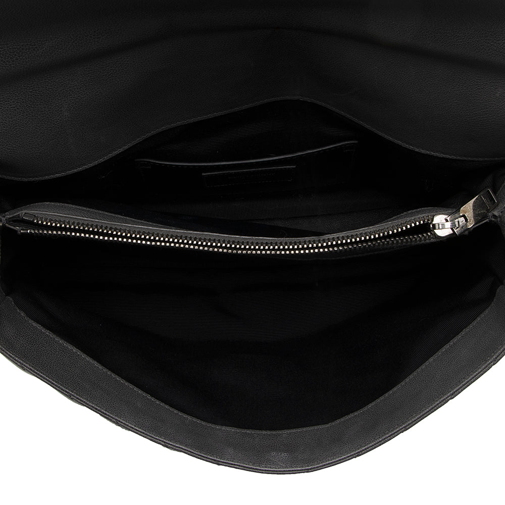 Saint Laurent Matelasse Calfskin Monogram College Large Shoulder Bag (SHF-19382)