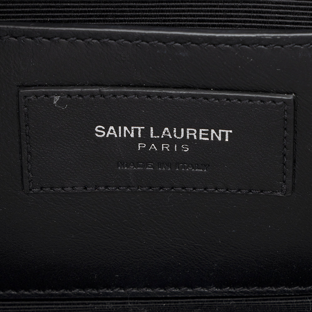 Saint Laurent Matelasse Calfskin Monogram College Large Shoulder Bag (SHF-19382)