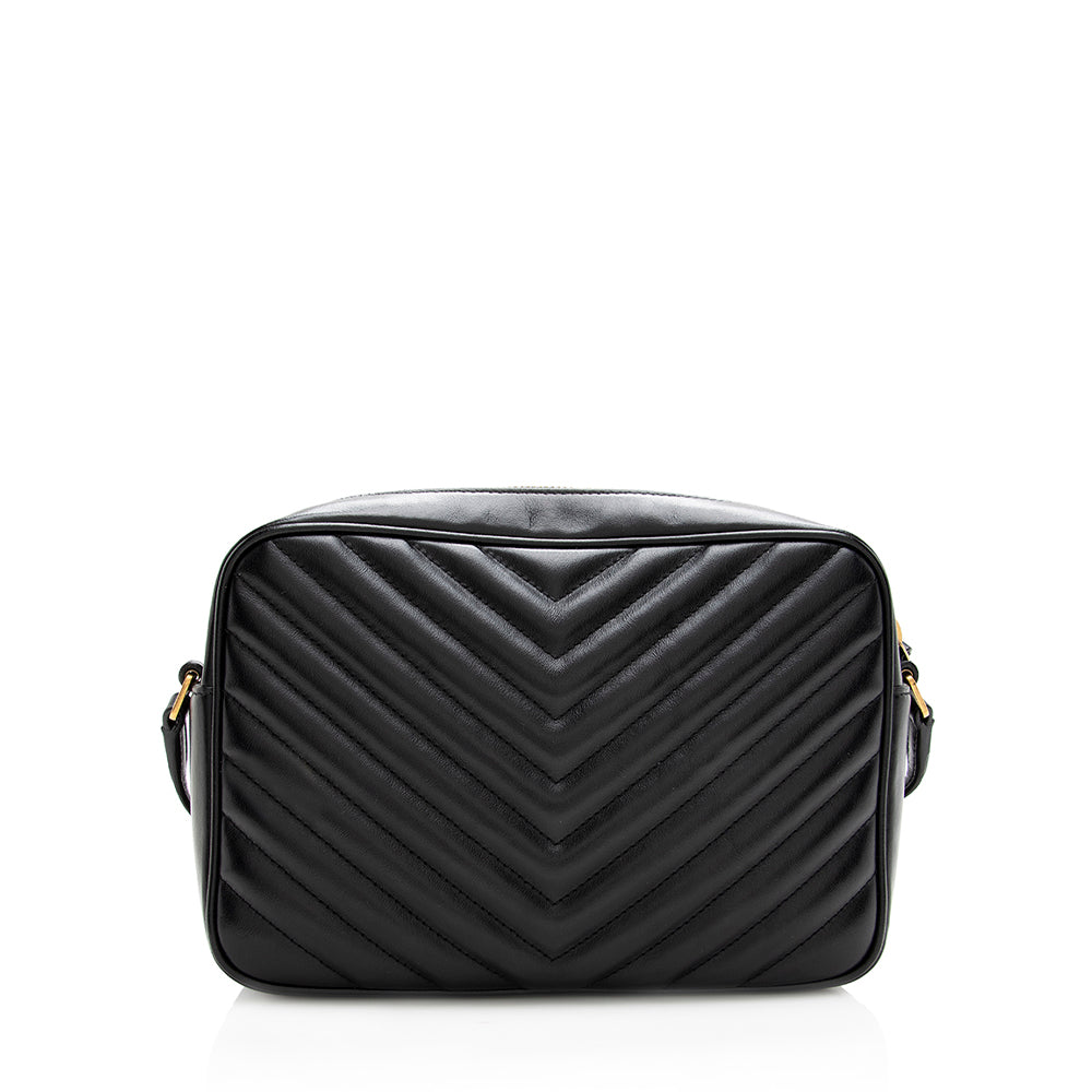Saint Laurent Matelasse Calfskin Lou Camera Bag (SHF-18235)