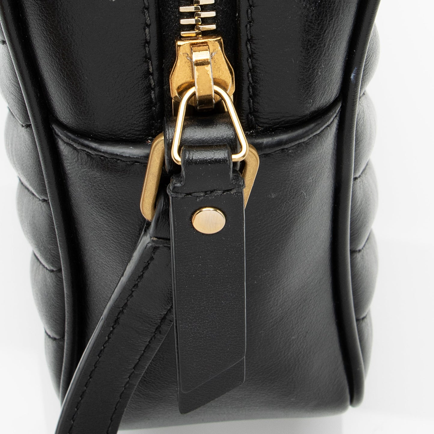 Saint Laurent Matelasse Calfskin Monogram Lou Camera Bag (SHF-23153)