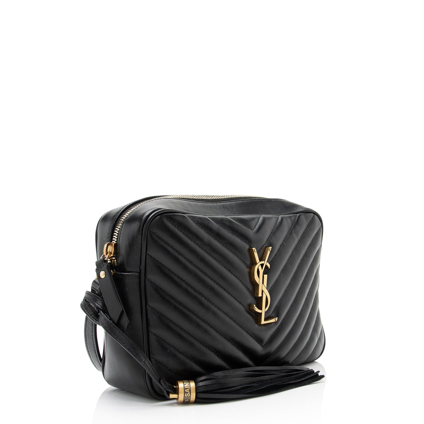 Saint Laurent Matelasse Calfskin Monogram Lou Camera Bag (SHF-23153)