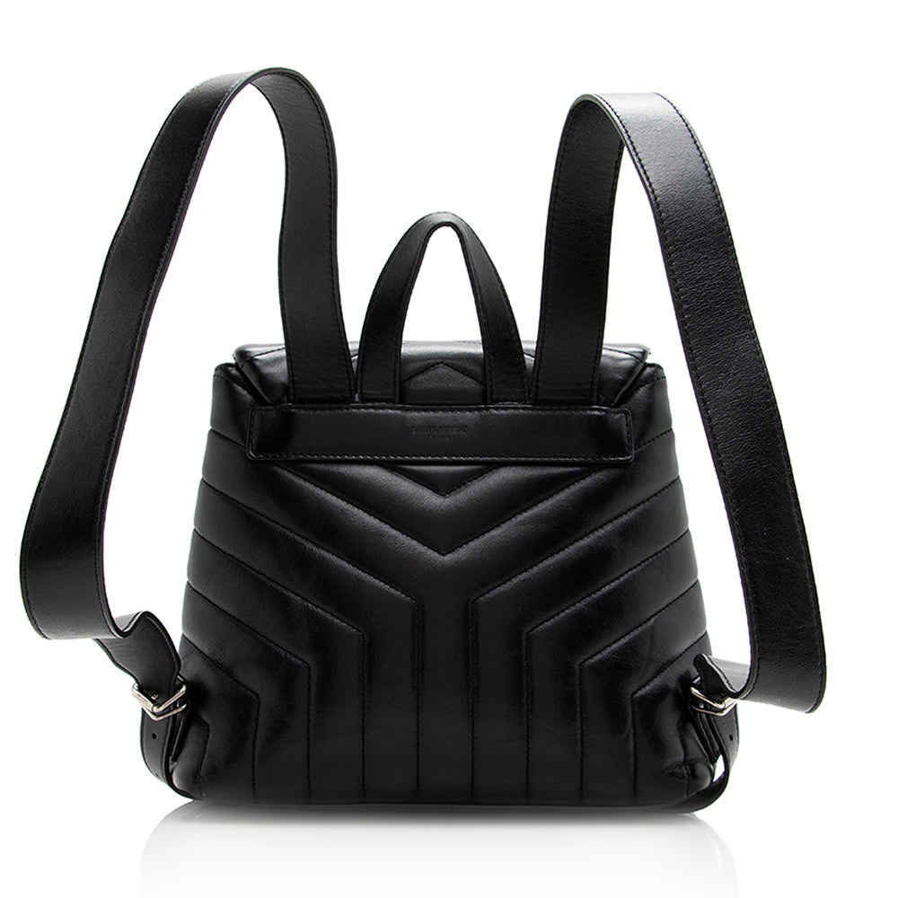 Saint Laurent Matelasse Calfskin LouLou Small Backpack (SHF-20896)