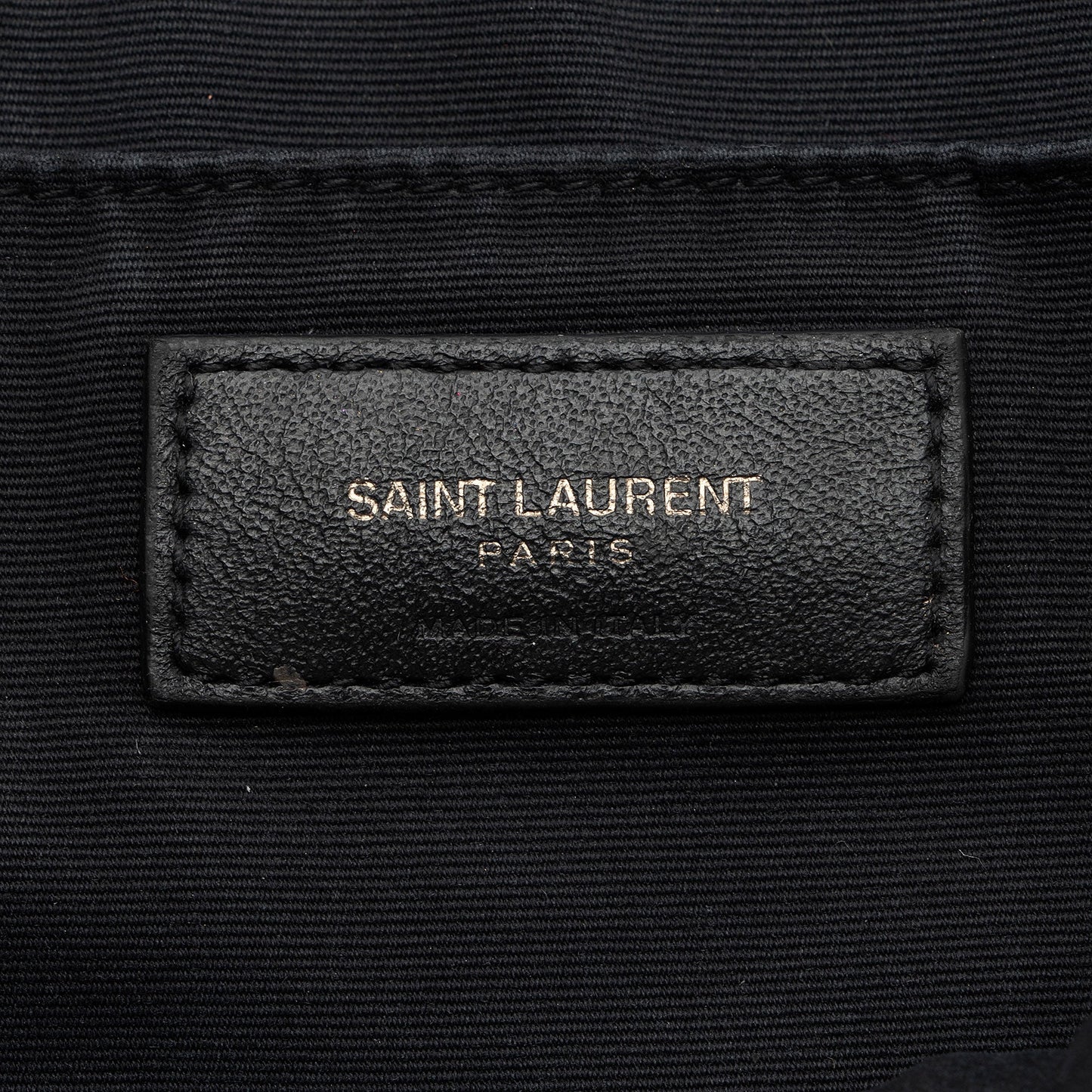 Saint Laurent Matelasse Calfskin Matte Black Monogram Lou Camera Bag (SHF-APSLqT)