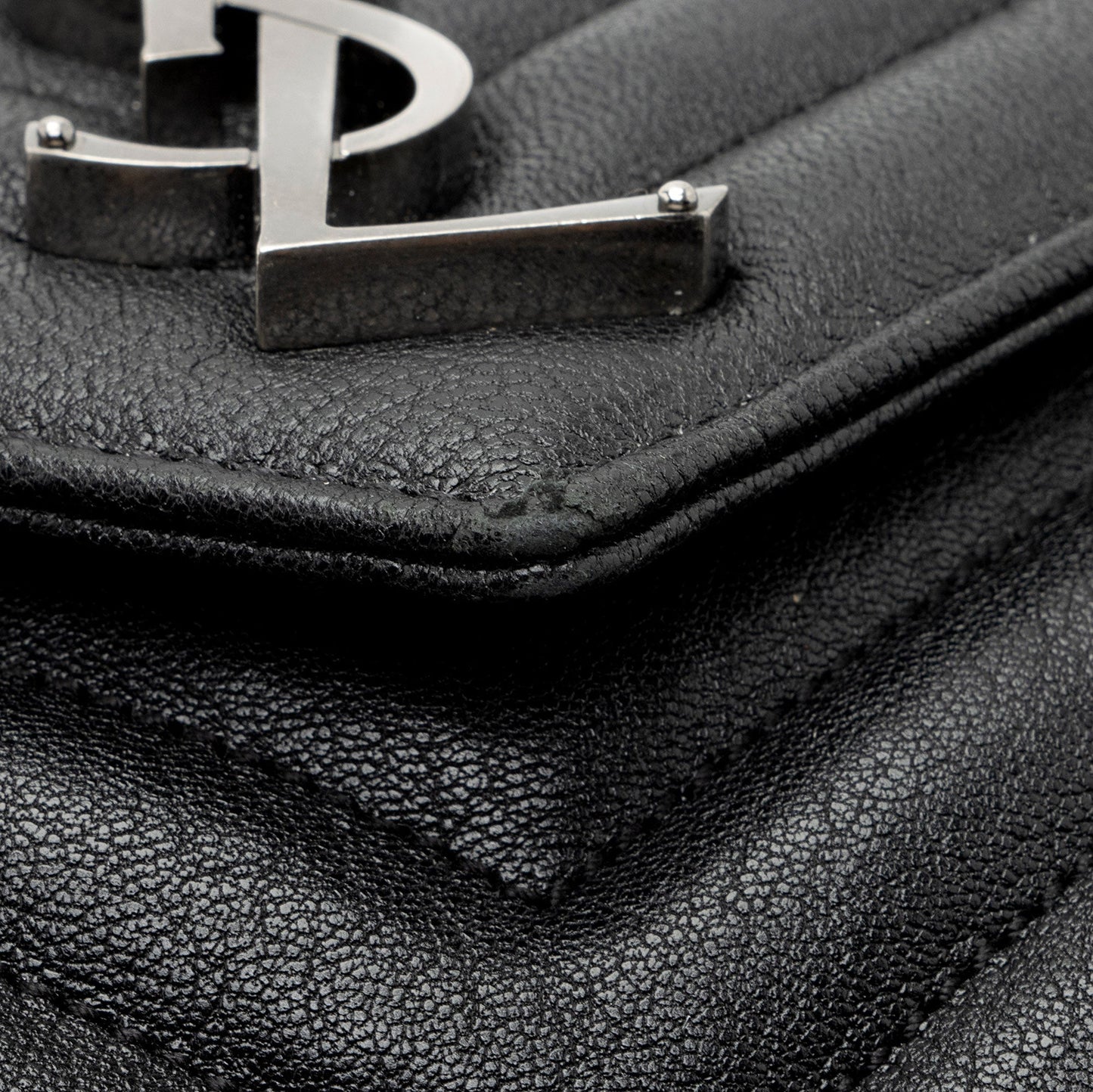 Saint Laurent Matelasse Calfskin Monogram College Large Shoulder Bag (SHF-6MZ4bL)